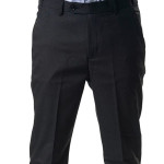 Formal Brown Stretchable Pant with Expandable Waist for Men.