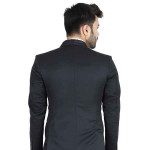 Black Solid Tuxedo suit