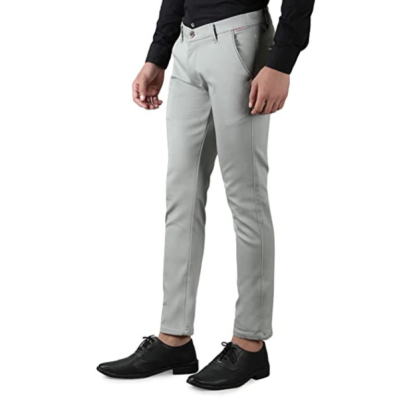 Textured Stretchable Trousers for Men