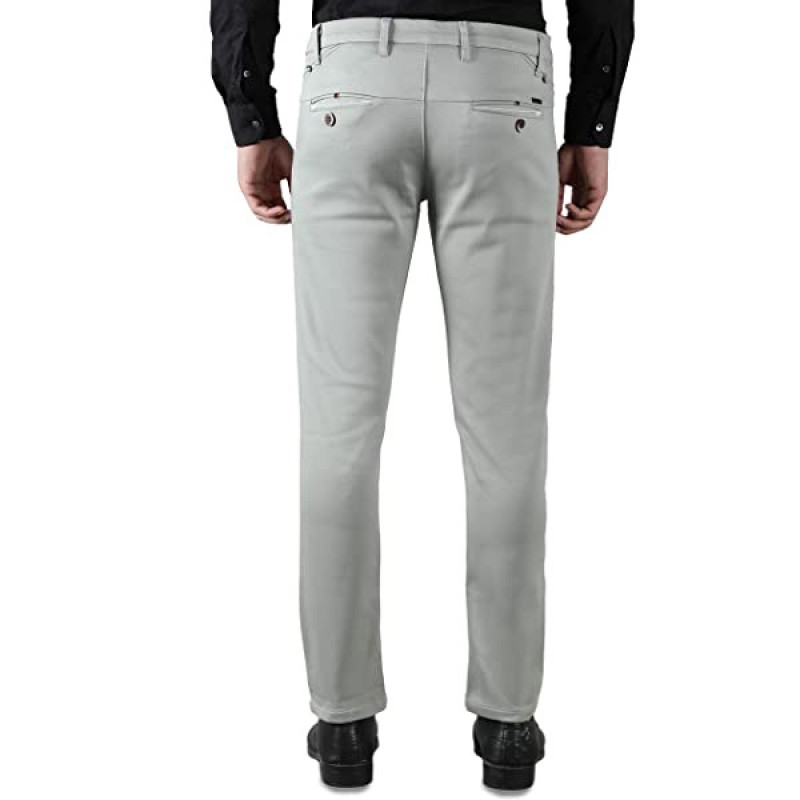 Textured Stretchable Trousers for Men