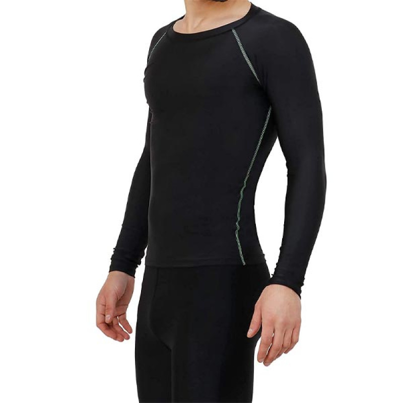 Round Neck Jersey Compression Dry Fit Sports Full Sleeves Gym Tshirts for Men