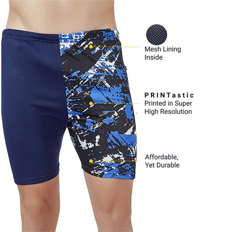 Men Swim Wear - Jammers | Poly Jersey | Digital Print on Left Side