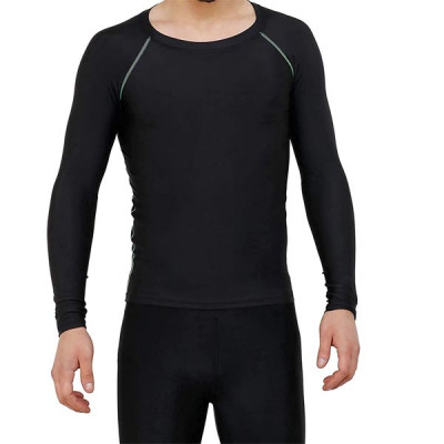 Round Neck Jersey Compression Dry Fit Sports Full Sleeves Gym Tshirts for Men