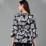 Women's Shrug Multi Colored Printed Crepe Short Jacket