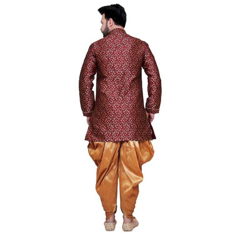 Embroidered Men Sherwani With Patiyala