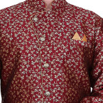 Embroidered Men Sherwani With Patiyala