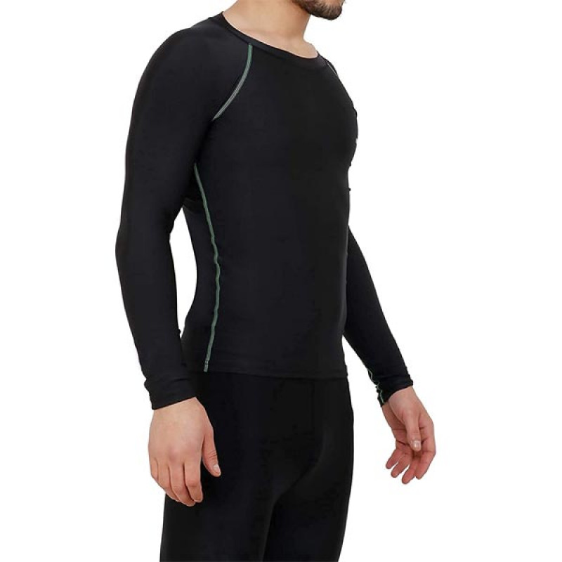 Round Neck Jersey Compression Dry Fit Sports Full Sleeves Gym Tshirts for Men