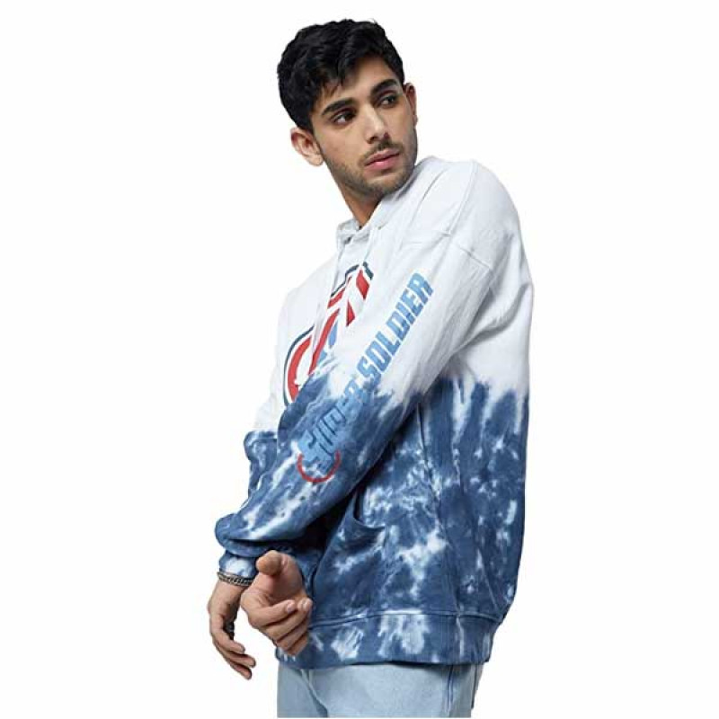 Official Captain America: Shield Tie Dye Mens and Boys Hoodies